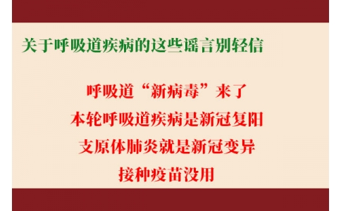 關(guān)于呼吸道疾病的這些謠言別輕信！